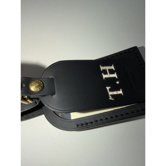 Louis Vuitton Name Tag w/ T H Initials Goldtone Black Large Black - Picture 10 of 15